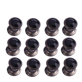 Operitacx 2sets 6mm Diamond Jewelry Fine Cutting Art Design Rhinestones Metal Clothing Accessories Pewter Rim DIY Decorations 100pcs*2