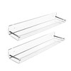 AMT 2 Pack Acrylic Floating Shelves, 15" L x 3.25"