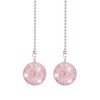 2 piezas de abalorio de arcilla con diamantes de imitación