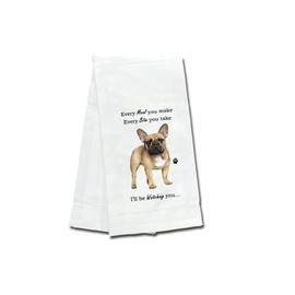 French Bulldog Kitchen Towel - Soft Highly Absorbent - French Bulldog Gifts - Dish Towels for Washing Dishes - Tea Towels - Reusable - Quick Drying - 100% Natural Cotton - Towels For Pet Lovers