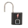 Fingerprint Padlock Biological Recognition Aluminium Alloy USB Rechargeable Support 10