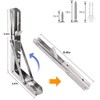 Folding Shelf Brackets 12 inch 2 Pcs Max. Load 220lb