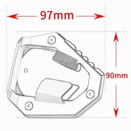 Modeer Compatible with Hon.da NT 1100 / NT1100 DCT 2022 2023 2024 2025 Motorcycle CNC Side Stand Foot Side Extension Pad nt 1100 Accessories (NT-Black)