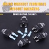 Swpeet 30Pcs 30Amp Thermal Circuit Breaker with Quick Connect Terminals