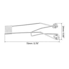 PATIKIL 70x24mm Downlight Spring Clips, 20 Pack Emitting Diode Recessed Lighting Accessories Securing Clamps for Ceiling Lamp