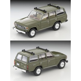 Tomytec 330882 Tomica Limited Vintage Neo 1/64 LV-N279e Toyota Land Cruiser 60 Olive Canoe with Figure Complete Product