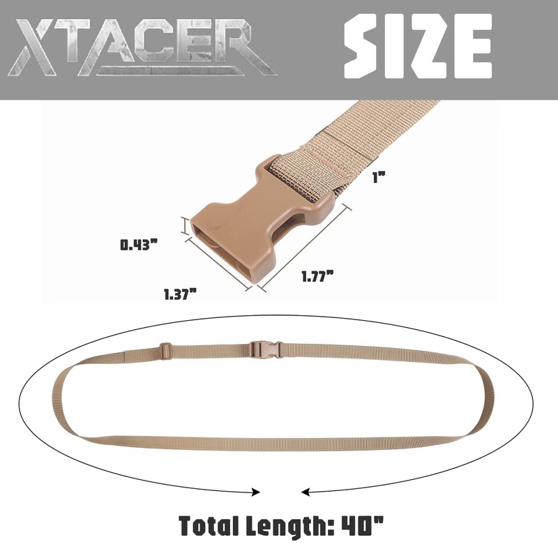XTACER 1 Inch Molle Backpack Accessory Strap Luggage Straps Cover