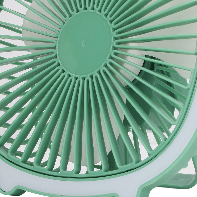 Desktop Fan Power Adjustable Low Noise Rechargeable Mini Portable Vertical