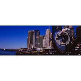 Walls 360 Peel & Stick Wall Murals: Coin-Operated Binoculars South Street Seaport (60 in x 22.25 in)