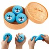 3 piezas de bolas de masa hervida (azul)
