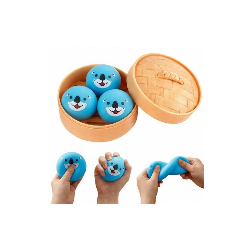 3 piezas de bolas de masa hervida (azul)