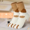Clothirily Clothirily Fuzzy Cat Paw Slipper Socks for Women -
