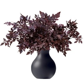 TEMOGU 8 Pack Artificial Cimicifuga Plant Leaf Spray, Faux Fall Silk Plants for Home Vase Table Wedding Garden Mantel Holiday Ornaments