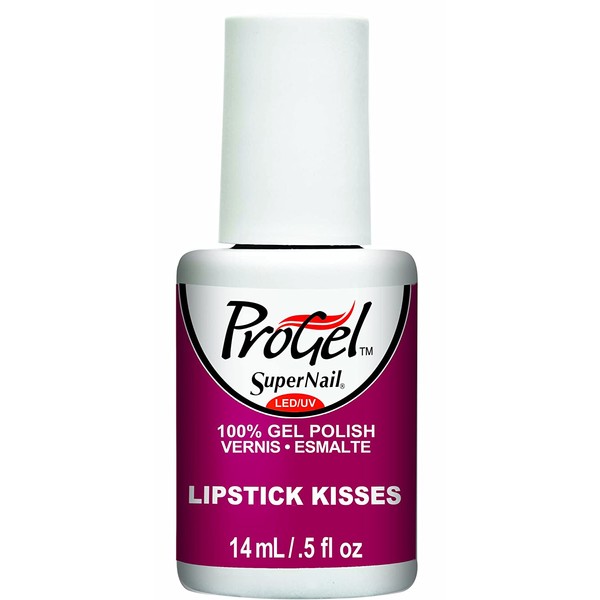 Supernail Progel Nail Lacquer, Lipstick Kisses, 0.5 Fluid Ounce