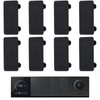 8pcs Rocker Switch Cover Black Rocker Switch Blank Snap-in Hole