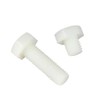 FEEIMOL Plastic Screws Nylon Hex Screws Fully Threaded Machine Screws