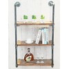 BIXIRAO Industrial Wall Mounted Iron Floating Pipe Wood Shelves/Shelving/Racks/Storage/Bookcases/Brackets, DIY