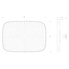 Rain Shower Head D2201E Square 30 x 21 cm Anti-limescale