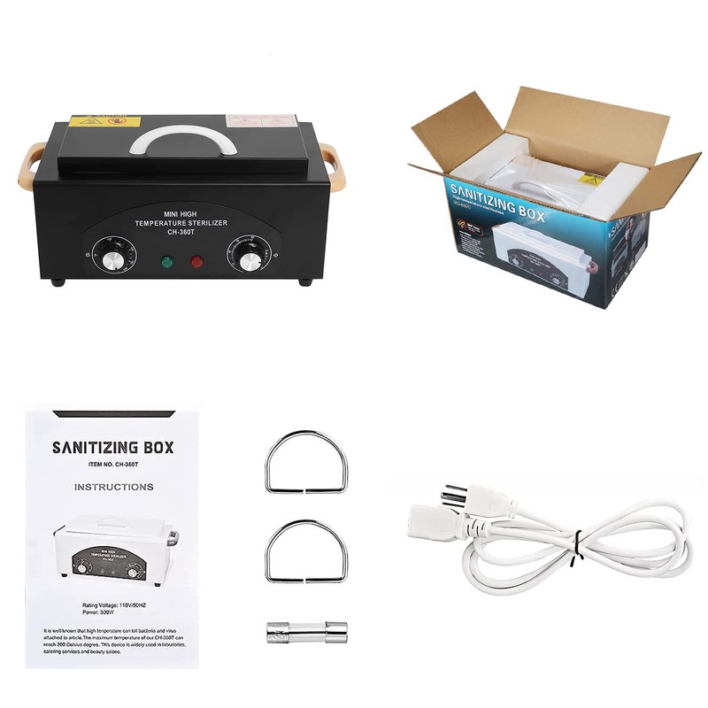 QUTUNI High Temperature Metal Tool Cleaning Box, 1.5L Dry Heat