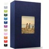Linen 4x6 Photo Album with Cover Window, 200/300/600 Pockets