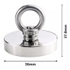 Shuang.W Imán Neodimio Gancho Pesca Mátales 3.6cm Diam X 3.8cm
