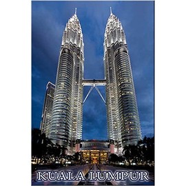 Petronas Towers Fridge Magnet Kuala Lumpur Malaysia Travel Souvenir
