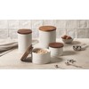 Le Creuset Signature Salt Cellar and Storage Canister with Wood