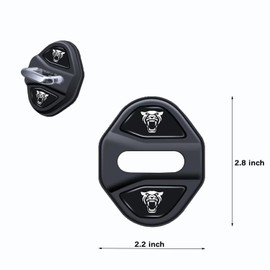 MAXDOOL 4Pcs Car Door Lock Latches Covers for Jaguar