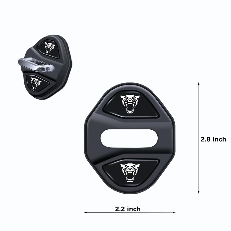 MAXDOOL 4Pcs Car Door Lock Latches Covers for Jaguar