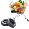 Harilla 2x Shopping Trolley Räder Waschwagen Räder Einfach eintätigen Sie