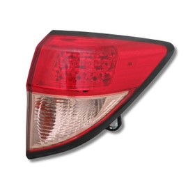 Tail Lamp Replacement for Honda 2016 2017 2018 HR-V Sport Utility LED Tail Light Assembly without Bulb Rear Outer Right/Passenger Side, CAPA Compliant, OEM: 33502-T7S-A01, Partslink: HO2805109