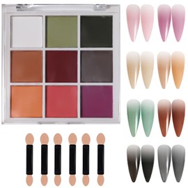 9 Color Nail Pigment Powder Set for Vibrant Ombre,Glitter Nail Art DIY Manicure Accessories Kit with Long-Lasting Shades