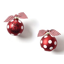 Coton Colors Alabama Dot Glass Ornament