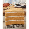 Earthy Striped Chindi Table Runner
