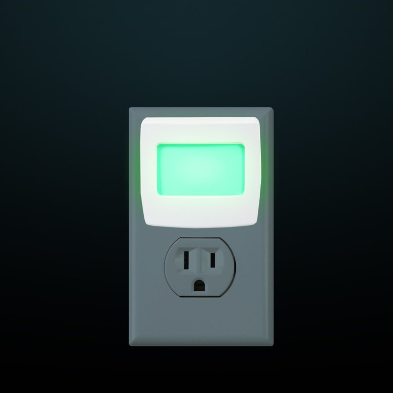Maxxima Mini Green Always On LED Night Light - Ideal