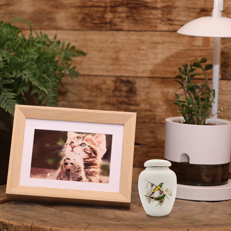 WOOPSOO Mini Hummingbird Urns for Adult Ashes Dog Cat Ash