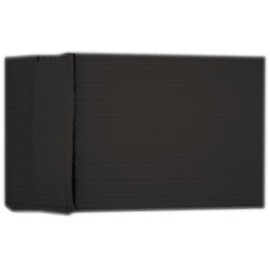 Unbekannt Adjustable Armband Black with Velcro Fastener Plain