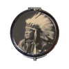 Native American Chief Compact Mirror Pocket Size for Makeup Cosmetics