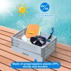 Poolside Storage Basket 2pcs, Foldable Above Ground Pool Storage Basket