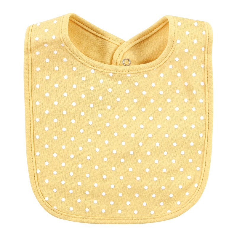 Hudson Baby Unisex Baby Cotton Bibs, Sunflower, One Size