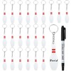 Loetere 36 Pcs Acrylic Bowling Pin Keychains Bowling Keychains Bowling