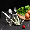 Koythin 3-Piece Cutlery Set, Stainless Steel Flatware Sets with Green