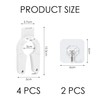 NIDHFG 4-Piece Plastic Bottle Opener, 2-Piece Transparent Hook, Canned Beverage