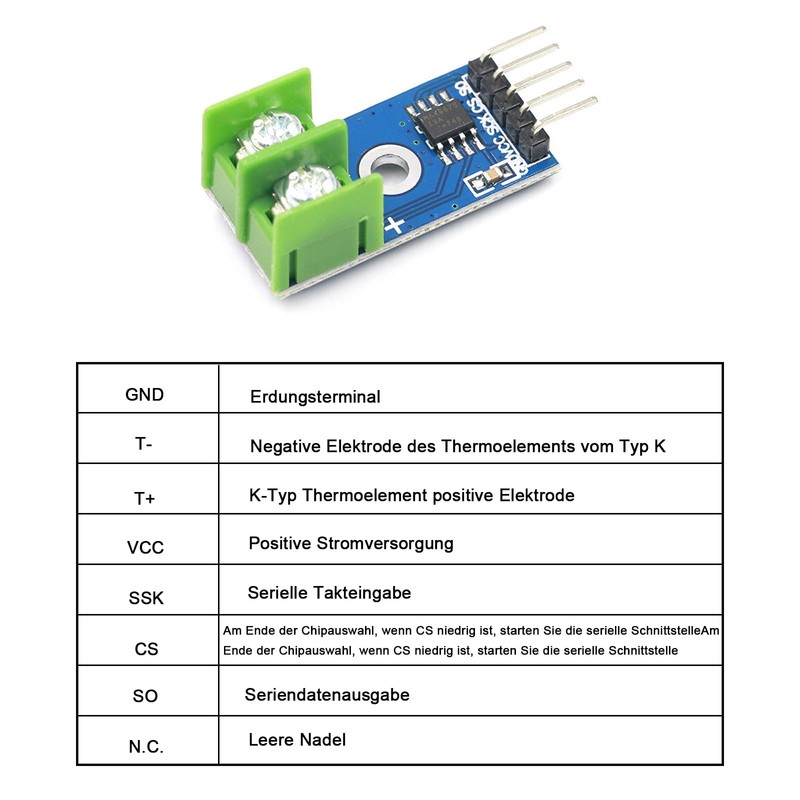 MAX6675 Temperature Sensor, K Type Thermocouple Temperature Sensor, MAX6675 Modules