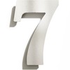 N-02-7-E Stainless Steel House Number 7 - Solid, Weatherproof and