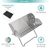 Vaygway Flatpack Portable Foldable Stainless Steel Grill and Fire Pit-