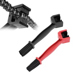 Yourkar 2 PCS Bike or Motorcycle Chain Washer, Motorcycle Chain Gear Dirt Clean Brushes, Universal Bicycle Chain Dirt Remover Washing Tool for Mountain Bike Motorcycle (Red+Black)
