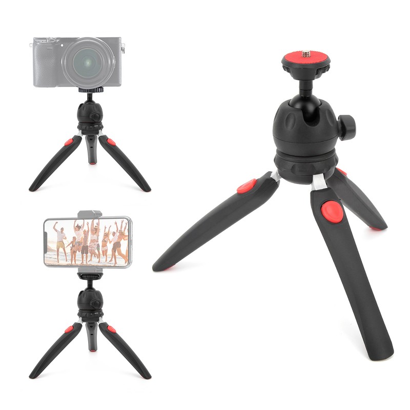 Mini Tripod Camera Holder with 360° Adjustable Ball Head 4