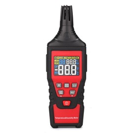 Meichoon Digital Temperature Humidity Meter Professional Thermometer Hygrometer with Dew Point Wet Bulb Measurement Data Hold for Indoor Outdoor Ambient Air