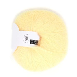 Angora Yarn, Mohair Yarn Soft Angora Long Wool Yarn Soft Mohair Knitting Warm Angola Mohair Popular Soft Mohair (01 White)